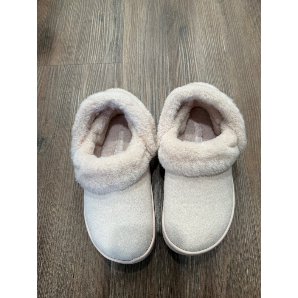 Crocs Classic Lined Neo Puff Slipper Womens 7 Pink Faux Fur Clog Lounger